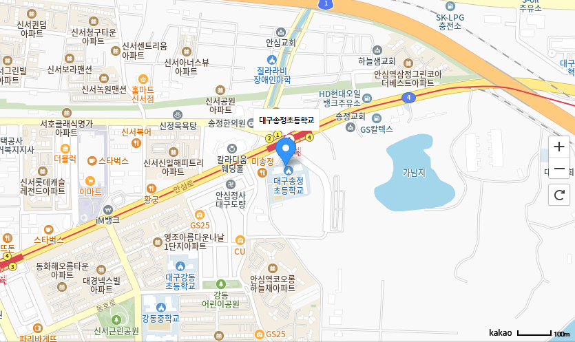 학교 찾아오시는 길 지도